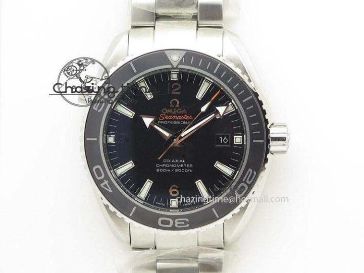 0407 Planet Ocean 45mm Real Ceramic BP-Maker Best Edition Black Dial On Nylon Rubber Strap A TopPick 8185